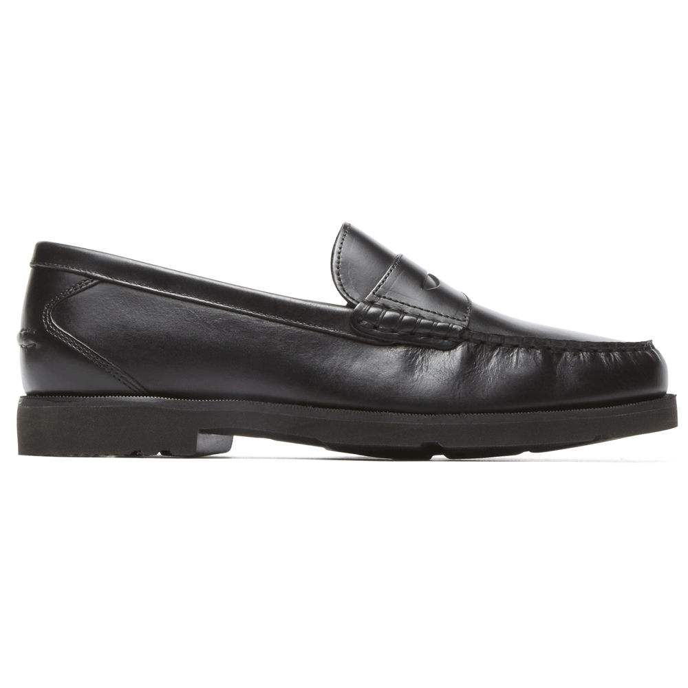 Rockport Mens Loafers Black - Modern Prep Penny - UK 287-VWGTQC